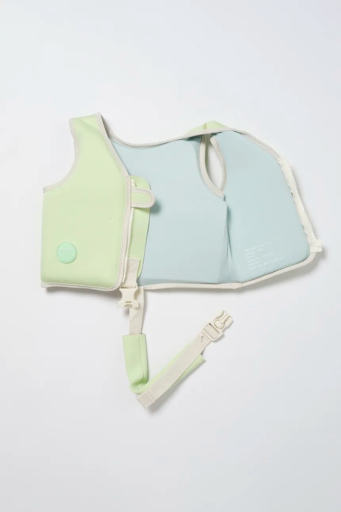 Fete SunnyLife Vestă de înot pentru copii Shred Turtle Aqua x Rip Curl 1-2 years RCSVSSTA verde