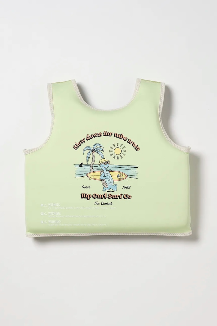 SunnyLife Vestă de înot pentru copii Shred Turtle Aqua x Rip Curl 3-6 years RCSVLSTA verde AA00