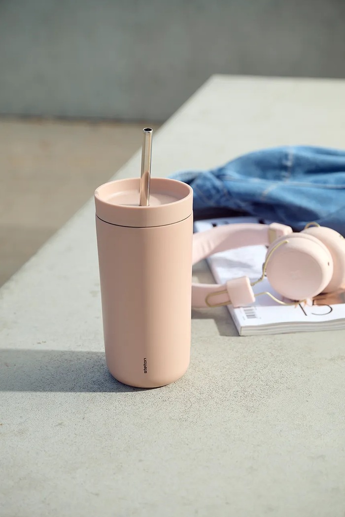 Stelton cană termică cu pai To Go Sip 400 ml 686.50 roz AA00