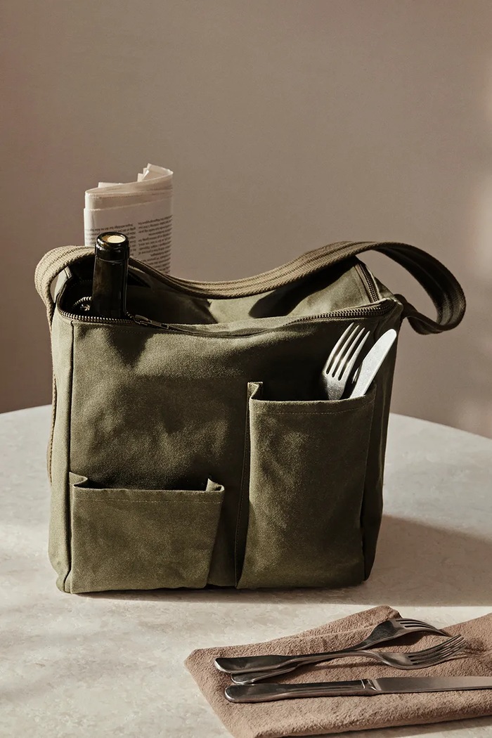 Torba za piknik ferm LIVING Bark 1104268839 zelena AA00