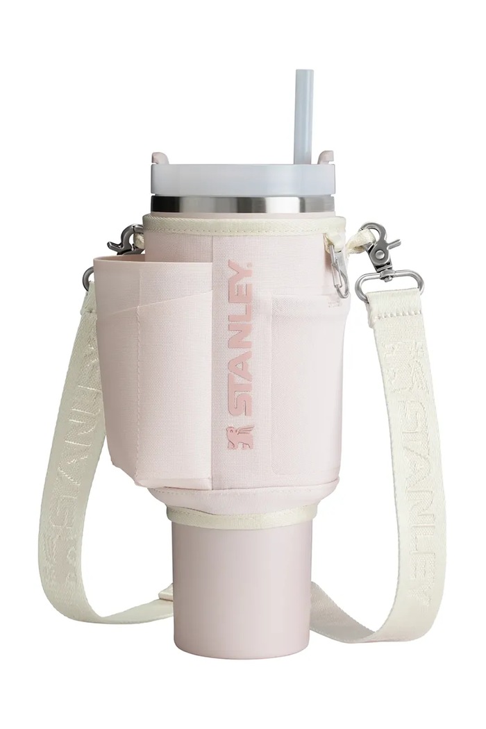 Stanley husă cu curea pentru o cană termică The All-Day Quencher Carry-All 1,18 l roz 10.13090.012