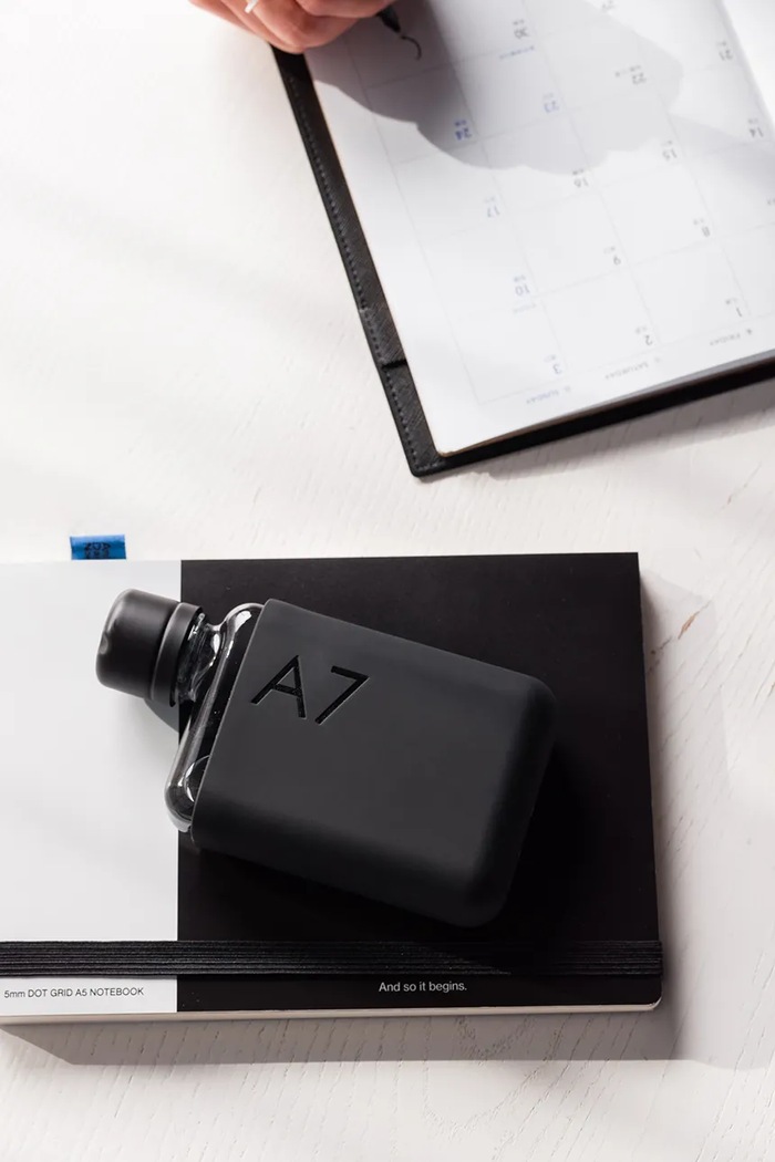 Memobottle bottiglia d'acqua Original A7 180 ml M316 nero