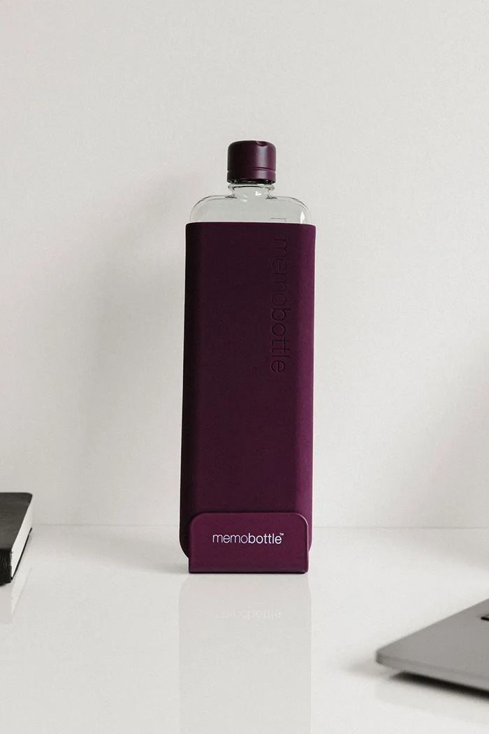 Accessori Memobottle bottiglia d'acqua Original Slim 450 ml M379 violetto