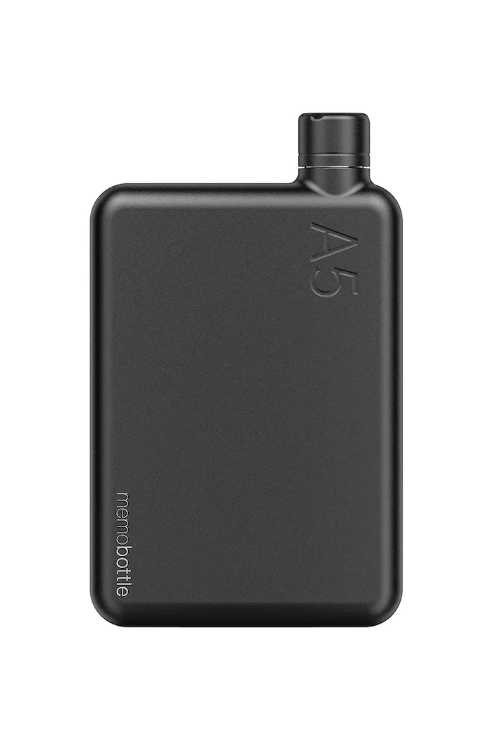 Бутилка за вода Memobottle Stainless Steel A5 1080 ml черен M220W