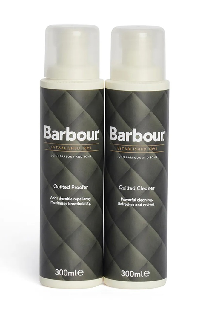 Barbour zestaw do czyszczenia i impregnacji odzieży wierzchniej 2 x 300 ml brązowy UAC0280