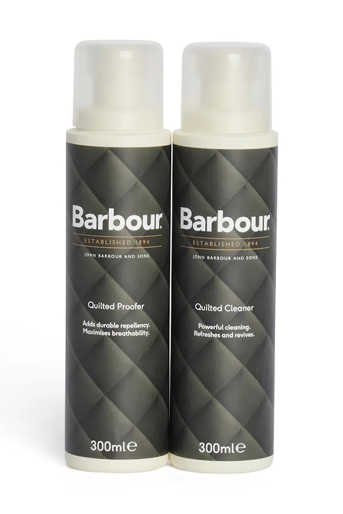 Barbour zestaw do czyszczenia i impregnacji odzieży wierzchniej 2 x 300 ml brązowy UAC0280