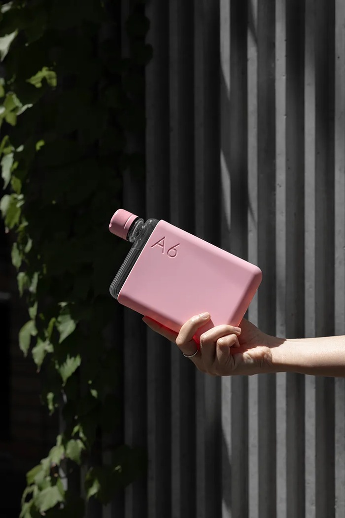 Memobottle bottiglia d'acqua Original A6 375 ml rosa M409