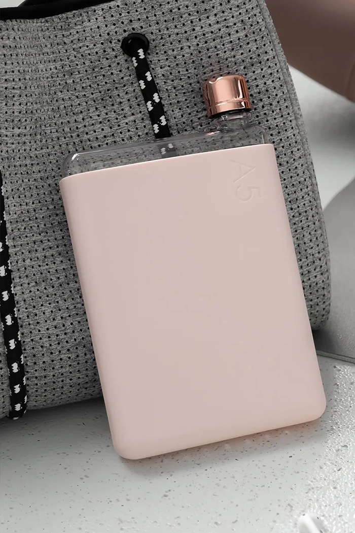 Memobottle copertura per bottiglia A5 Pale Coral Silicone Sleeve rosa M117