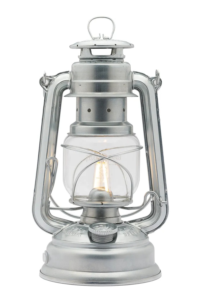 Led lampáš Feuerhand Hurricane Baby Special 276, 26,5 x 15 x 13,5 cm 276.LED.ZINC sivá AA00