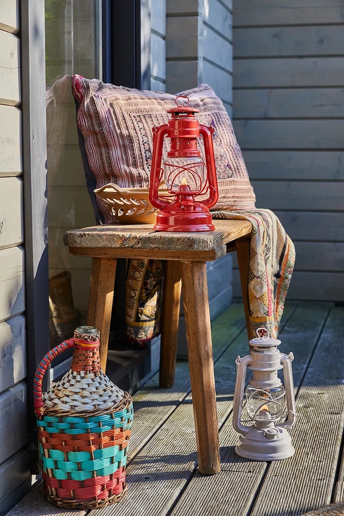 Feuerhand lampă cu kerosen Hurricane Lantern 276 25,5 x 15,5 cm 276.ROT rosu AA00