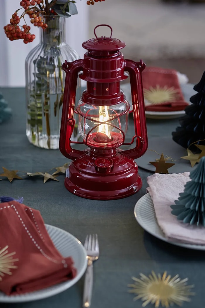Feuerhand lampă cu kerosen Hurricane Lantern 276 25,5 x 15,5 cm 276.ROT