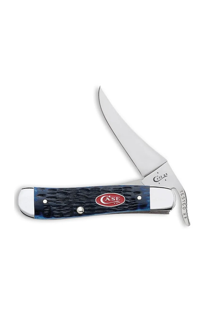 Vreckový nôž Case Sawcut Jigged Russlock 10,7 cm tmavomodrá 7057
