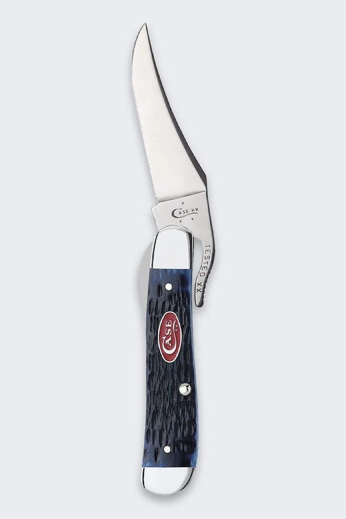 Vreckový nôž Case Sawcut Jigged Russlock 10,7 cm 7057 tmavomodrá AA00