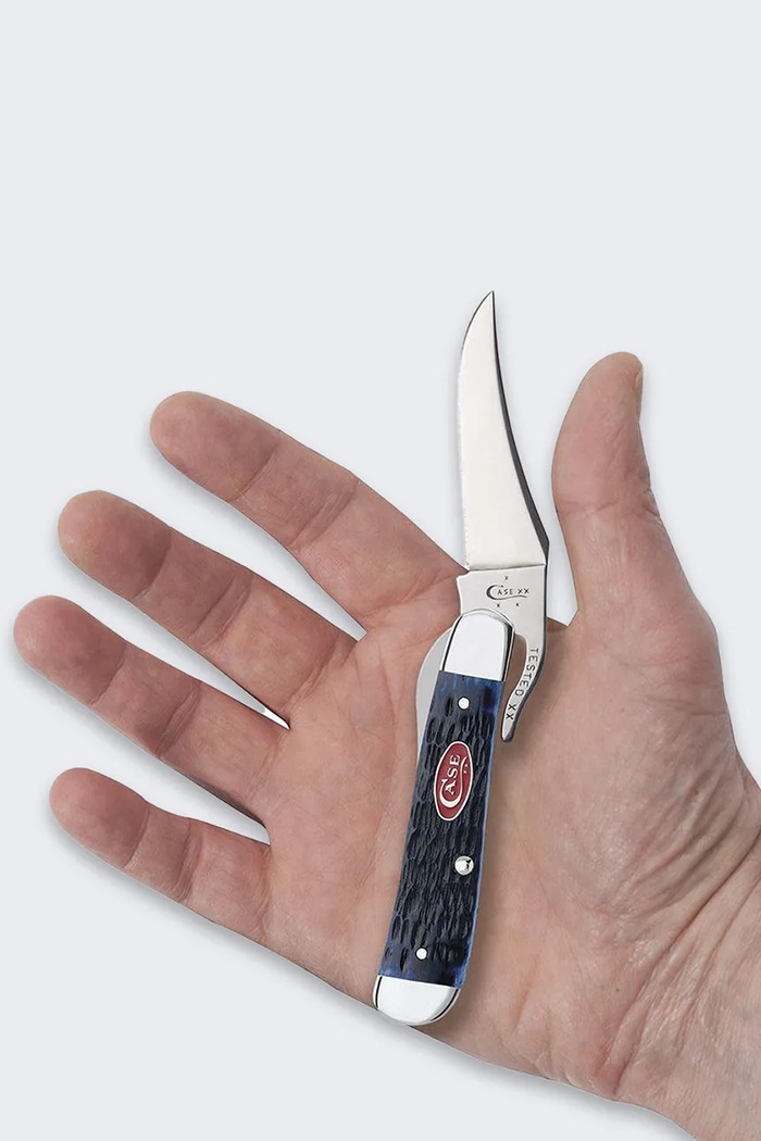 Vreckový nôž Case Sawcut Jigged Russlock 10,7 cm tmavomodrá 7057