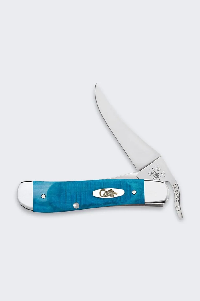 Case bicska Caribbean Blue Bone Sawcut Jig RussLock 10,7 cm 25589. kék AA00