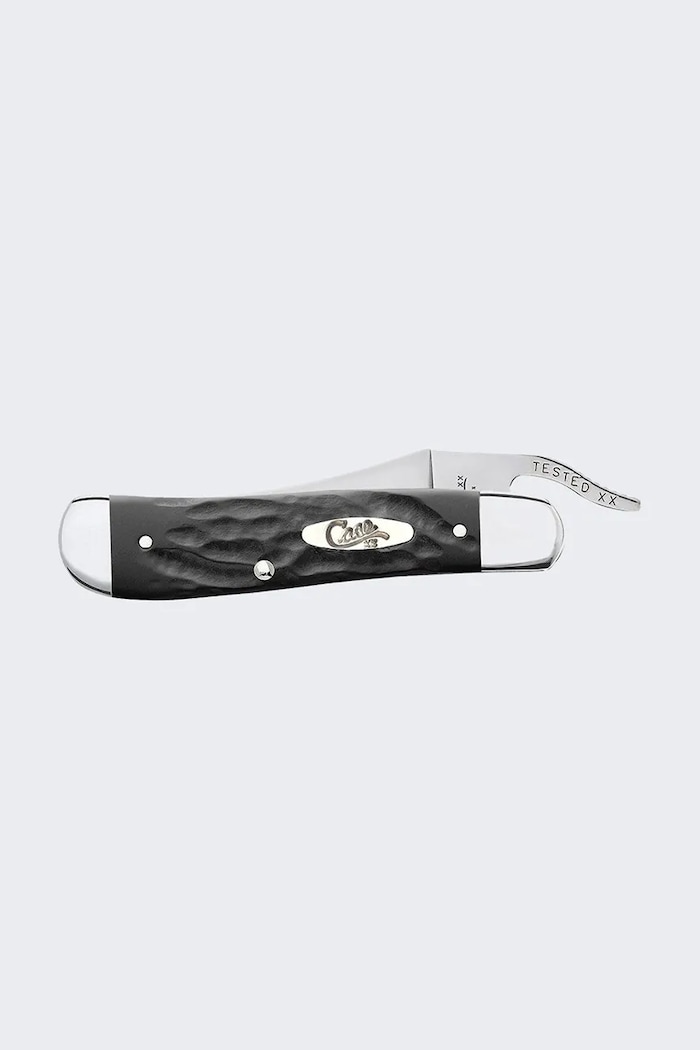 Decor Vreckový nôž Case Jigged Rough 10,7 cm 18224 čierna
