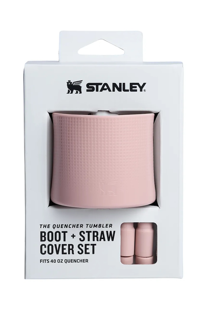 Силіконові аксесуари для чашки Stanley Quencher Boot + Straw Topper рожевий 10.12477.065