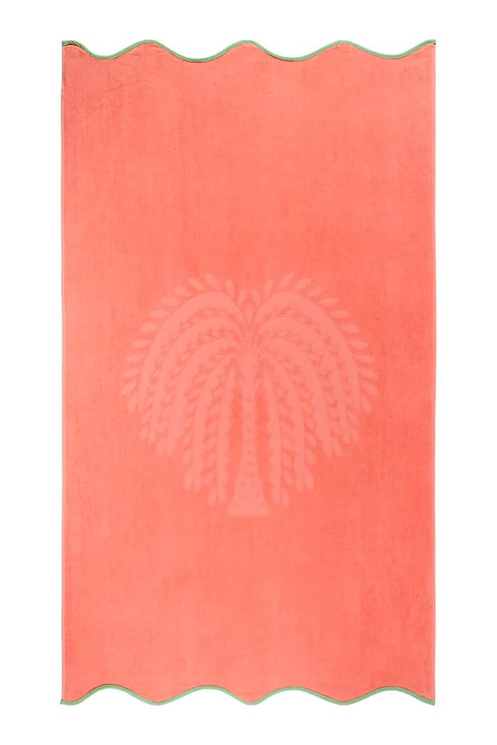 Olivier Desforges πετσέτα παραλίας από υφασμάτινο υλικό HYERES Corail 100 x 170 cm πορτοκαλί 1068841