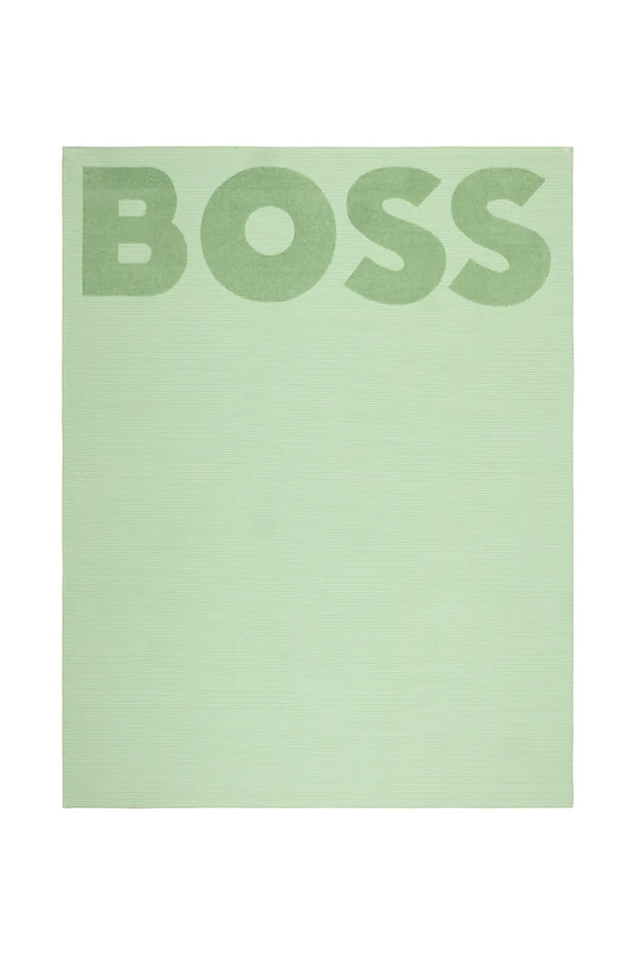 Bavlnený plážový uterák BOSS JOA Palm 140 x 180 cm zelená 1068954