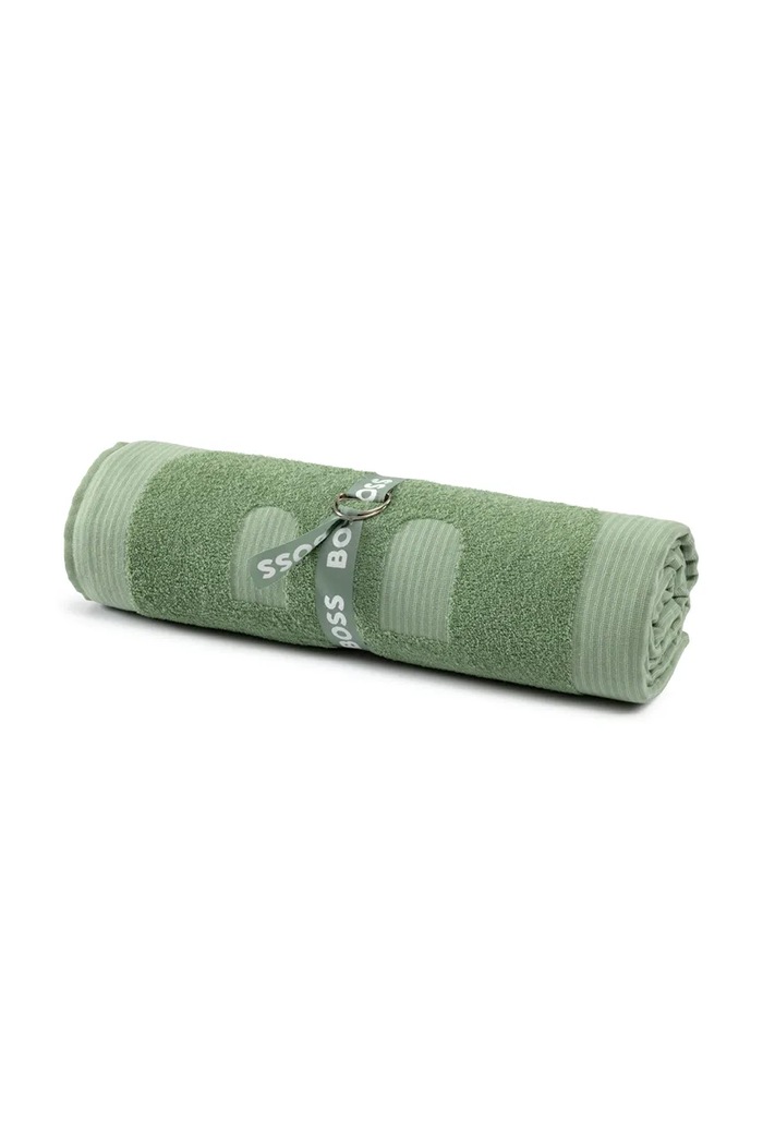 Decor Bavlnený plážový uterák BOSS JOA Palm 140 x 180 cm 1068954 zelená