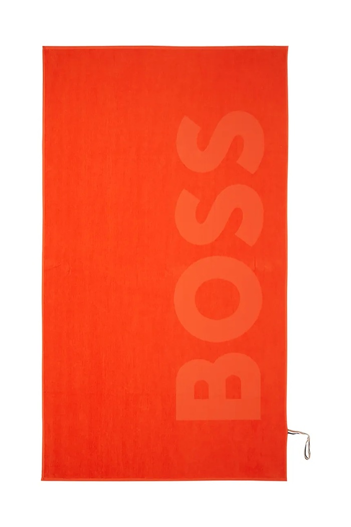 BOSS ręcznik plażowy bawełniany ZUMA Spice 100 x 180 cm czerwony 1068957