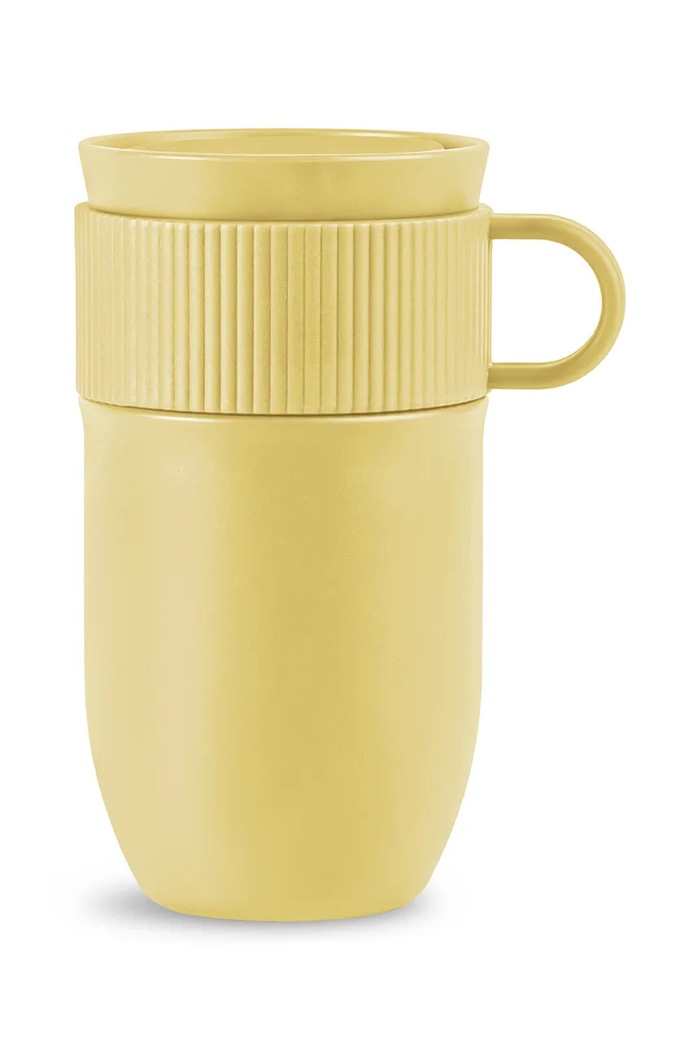 Sagaform termohrnček z práškovo lakovanej ocele 280 ml žltá 5018699