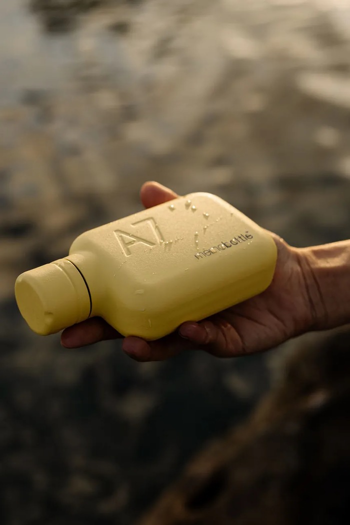 Lifestyle memobottle butelka na wodę ze stali nierdzewnej A7 M255 żółty