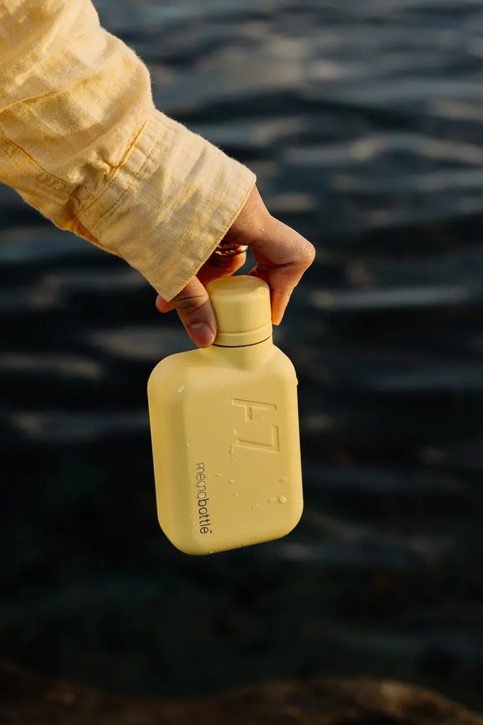 memobottle butelka na wodę ze stali nierdzewnej A7 żółty M255