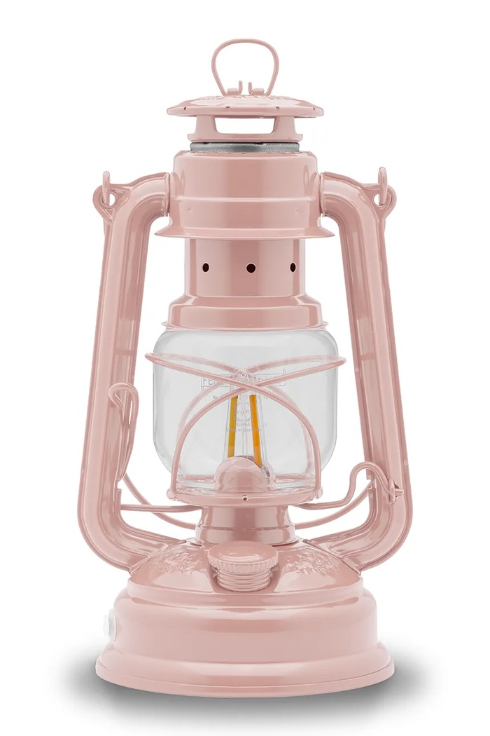 Feuerhand petrolejová lampa z práškovo lakovanej ocele ružová 276.ROSE