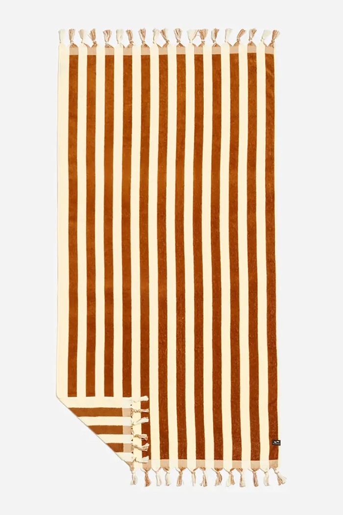 Slowtide ręcznik plażowy bawełniany 30 x 60 cm czerwony STWV033