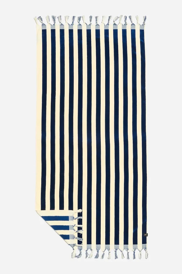 Slowtide ręcznik plażowy bawełniany 30 x 60 cm granatowy STWV032