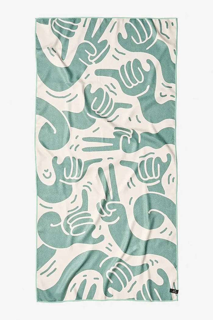 Slowtide ręcznik podróżny szybkoschnący z tworzywa sztucznego 76 x152 cm turkusowy STQD132