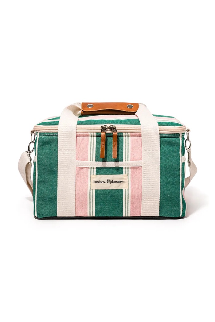 Business & Pleasure Co. torba termiczna z bawełną 32 x 22 x 20 cm multicolor BPA.COO.BIS.GRN