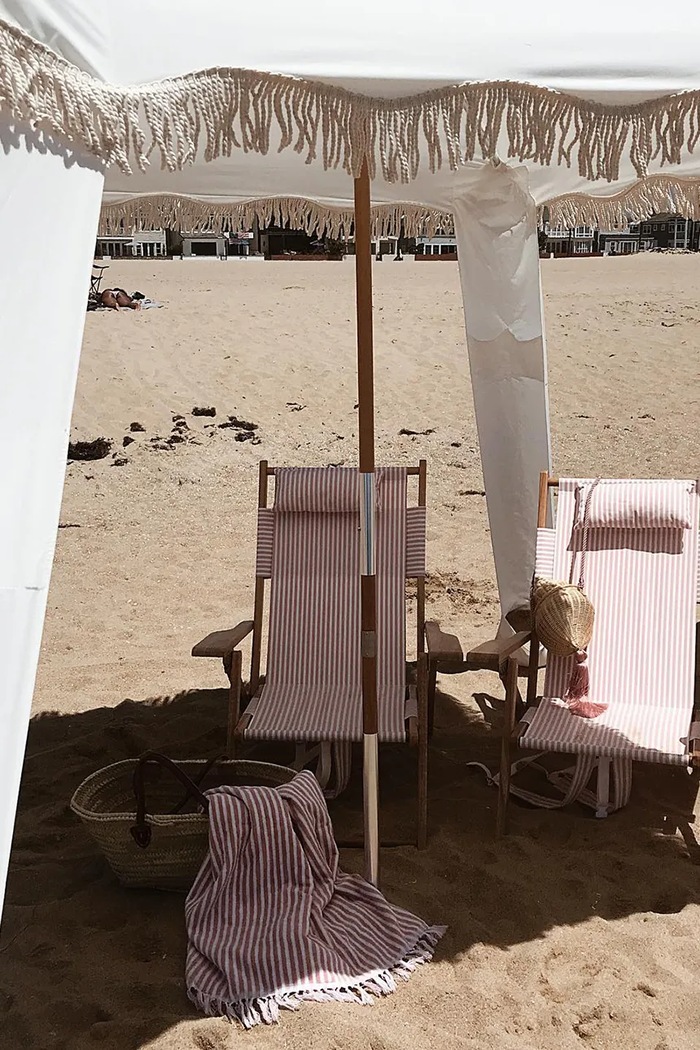 Business & Pleasure Co. ručnik za plažu od pamuka 86 x 168 cm BPA.TWL.LAU.PNK roza