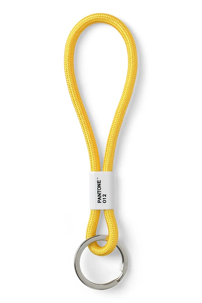 Pantone μπρελόκ από υφασμάτινο υλικό 18 x 3,3 cm κίτρινο 101300012