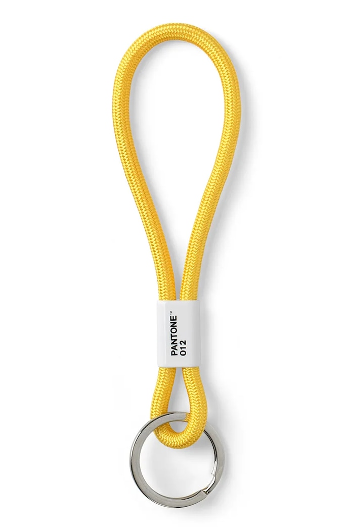 Pantone μπρελόκ από υφασμάτινο υλικό 18 x 3,3 cm κίτρινο 101300012