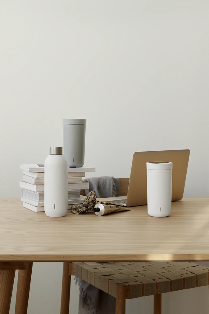 Lifestyle Stelton sticlă termică din oţel inoxidabil 0,6 l 355.29 alb