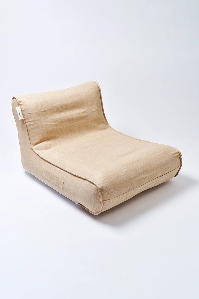SunnyLife fotel wypoczynkowy z tworzywa sztucznego 110 x 93 x 61 cm beżowy S61LFCTR