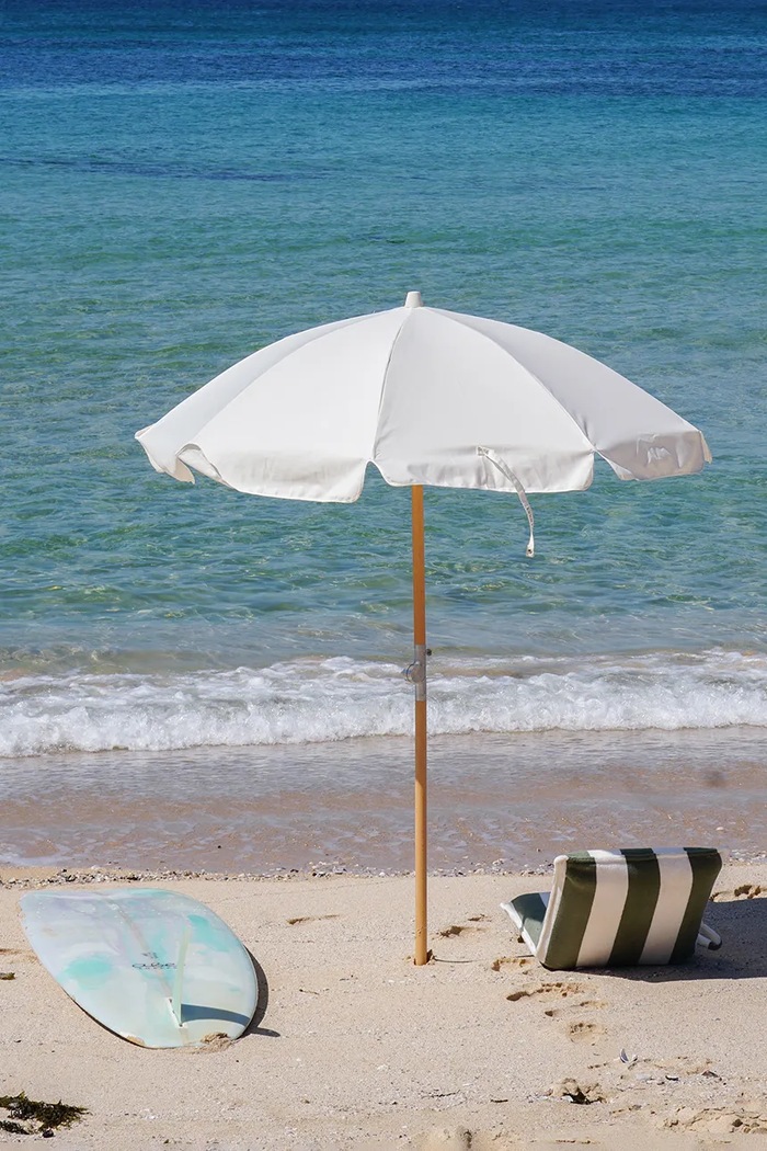 SunnyLife skladací dáždnik 155 x 155 x 215 cm S51LBUSA biela