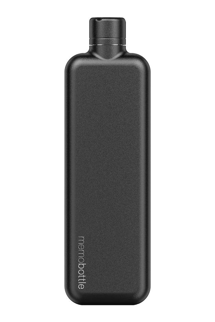 memobottle butelka na wodę ze stali nierdzewnej SLIM Stainless Steel czarny M260