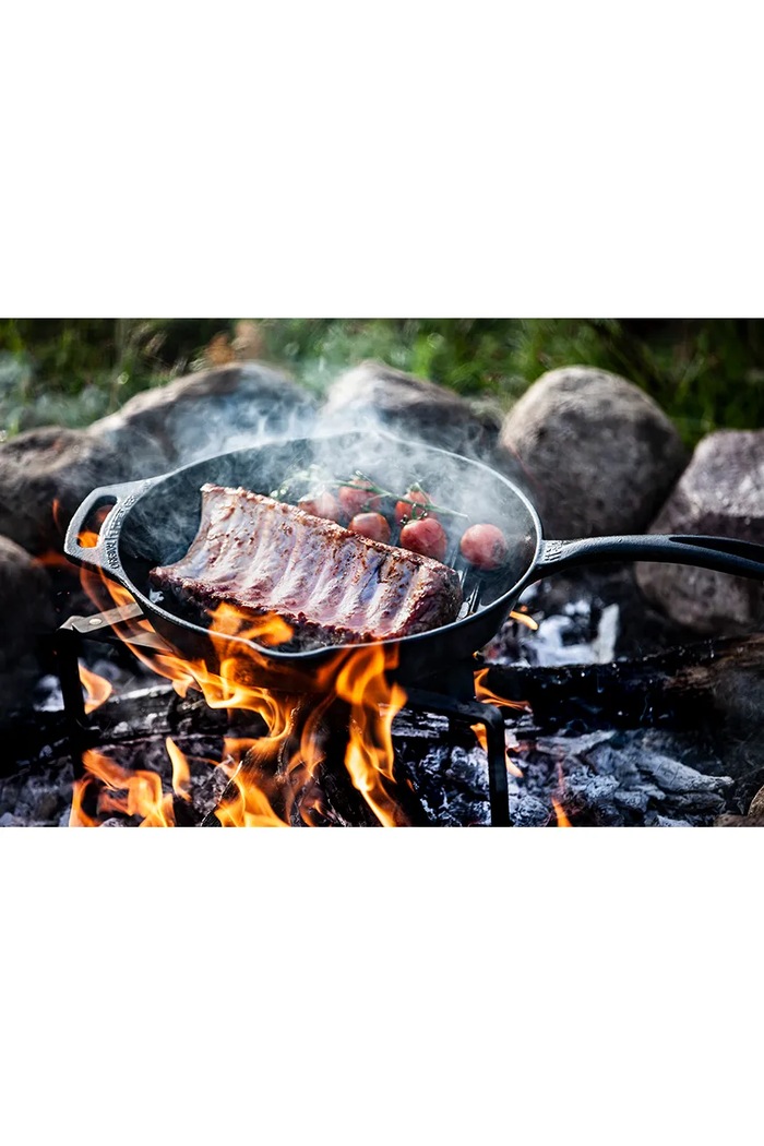 Petromax patelnia grillowa żeliwna 25 cm czarny FP25.T