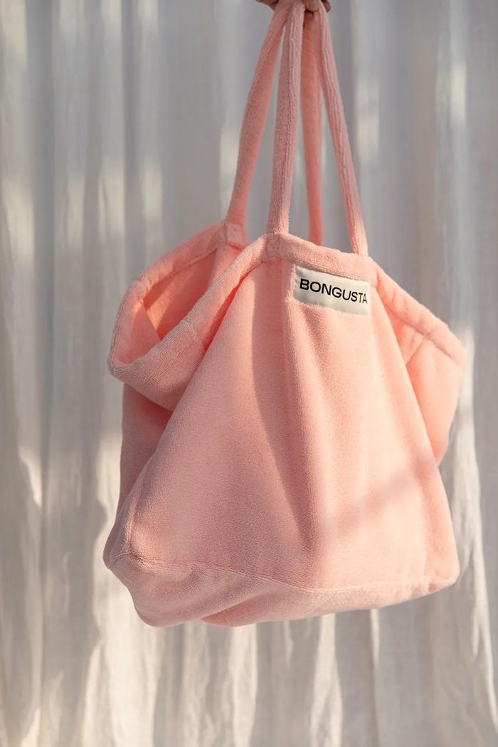 Bongusta geantă de umăr din bumbac 46 x 23 x 33 cm BON27.5715648005656 roz AA00
