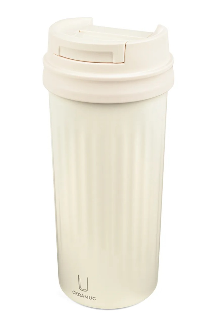 Troika kubek termiczny z tworzywa sztucznego 500 ml beżowy TRCUP51.WH