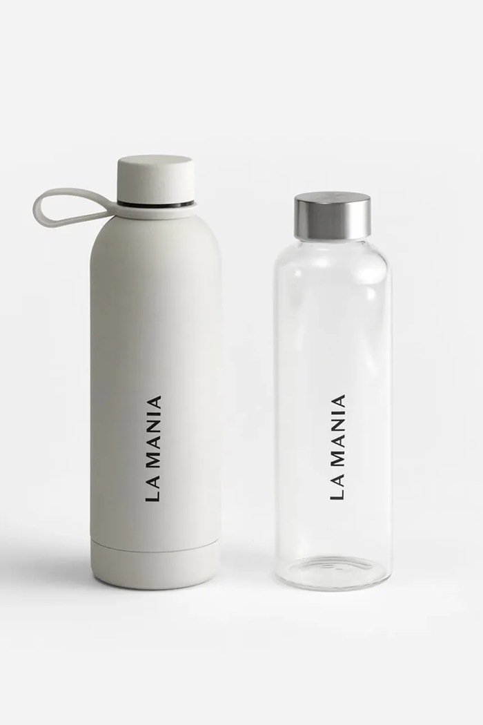 Lifestyle La Mania μπουκάλι νερού από γυαλί 5902037041252 διαφανή