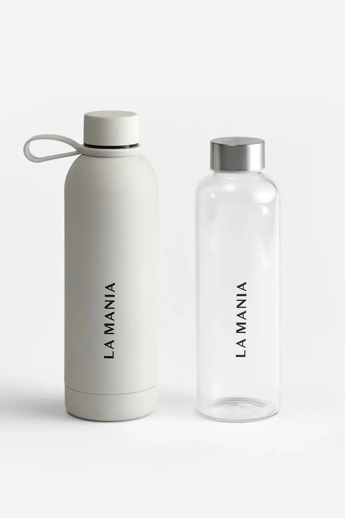 Lifestyle La Mania μπουκάλι νερού από γυαλί 5902037041252 διαφανή