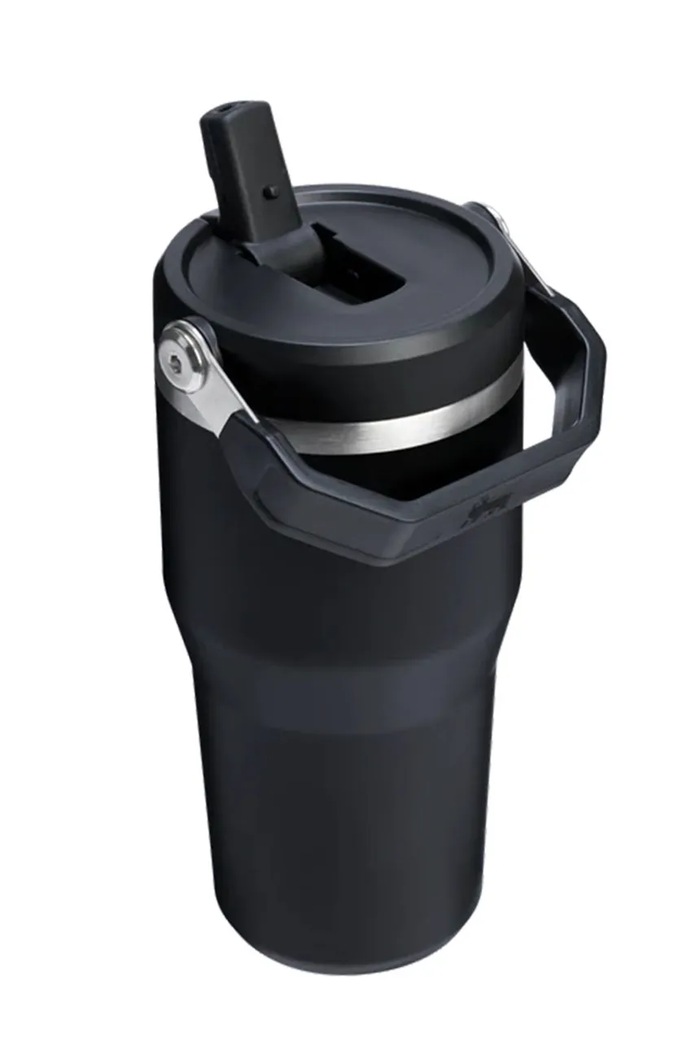 Stanley kubek termiczny ze stali nierdzewnej IceFlow™ Flip Straw 0,41l 10.12045.0113 czarny AA00