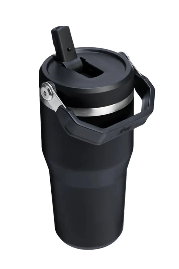 Stanley kubek termiczny ze stali nierdzewnej IceFlow™ Flip Straw 0,41l 10.12045.0113 czarny AA00
