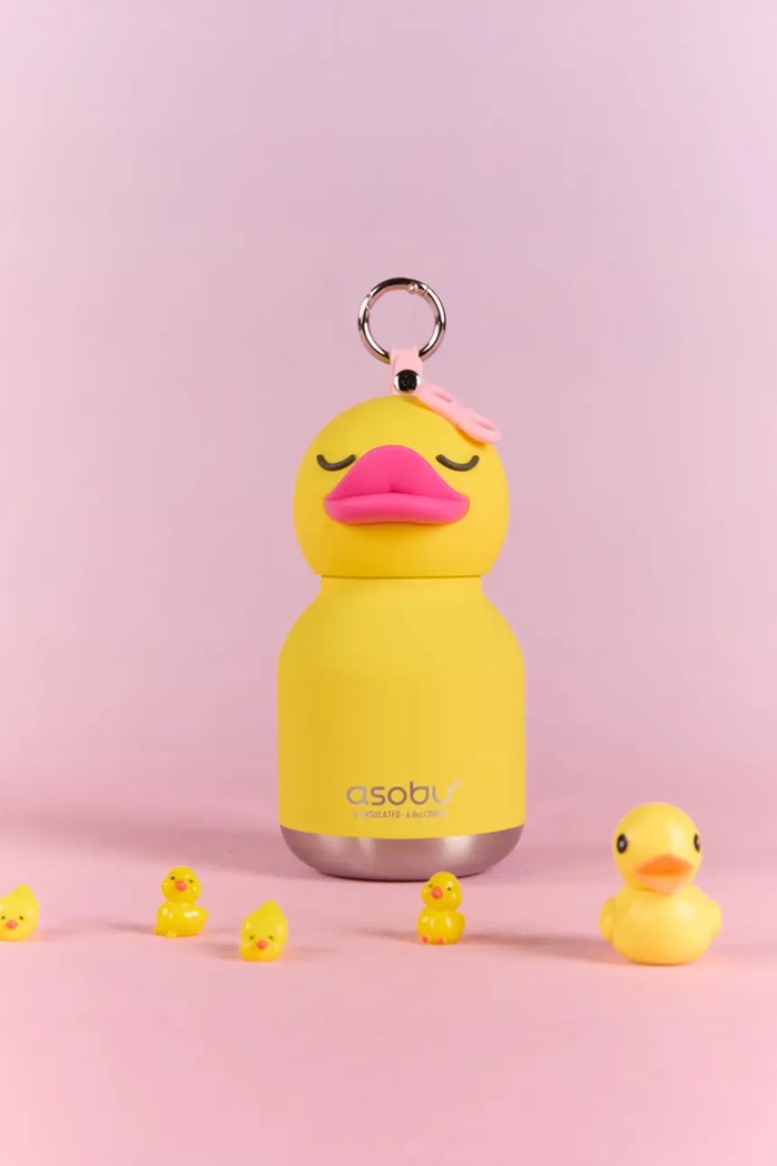 Asobu butelka termiczna ze stali nierdzewnej 200 ml IBV44.DUCKY żółty