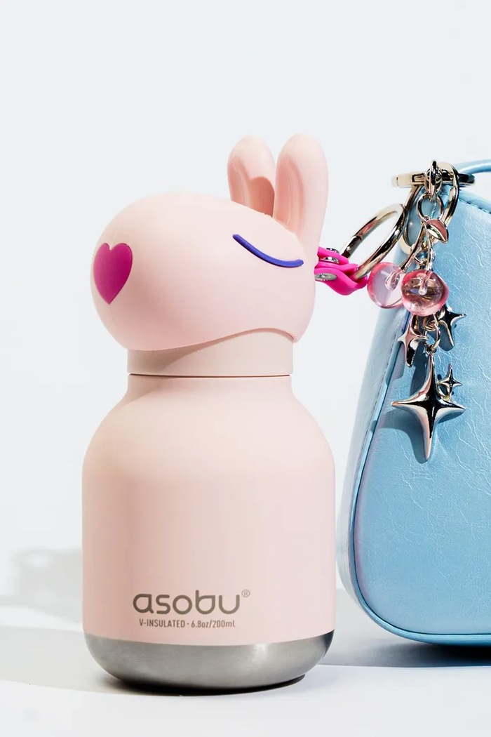 Asobu butelka termiczna ze stali nierdzewnej 200 ml IBV44.BUNNY różowy