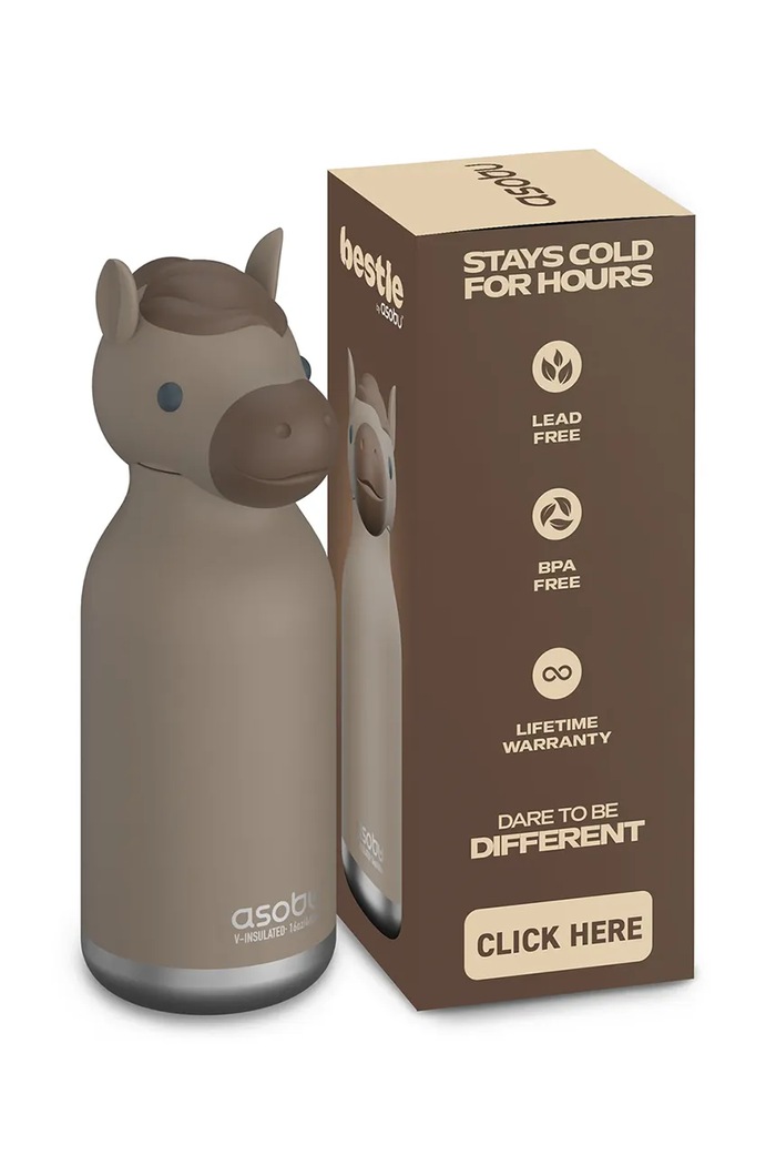Lifestyle Asobu butelka termiczna ze stali nierdzewnej 460 ml SBV44.HORSE brązowy